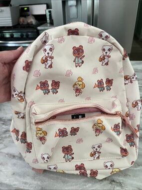 Kids Cream Animal Crossing Mini Backpack
